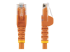 StarTech.com Cat6-patchkabel med hakfria RJ45-kontakter ? 3 m, orange - Framsidan