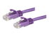 StarTech.com 3m CAT6 Ethernet Cable, 10 Gigabit Snagless RJ45 650MHz 100W PoE Patch Cord, CAT 6 10GbE UTP Network Cable w/Strain Relief, Purple, Fluke Tested/Wiring is UL Certified/TIA - Höger vinkel