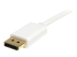 StarTech.com 2m 6 ft White Mini DisplayPort to DisplayPort 1.2 Adapter Cable M/M - Närbild
